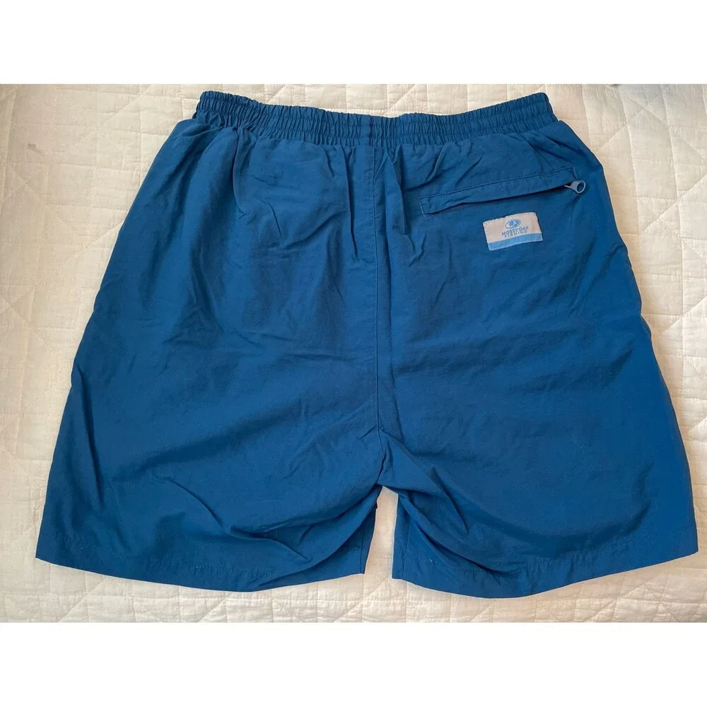 Mossy Oak Men's Swimming Trunks Deep Sea Blue Quick Dry Shorts - Size M